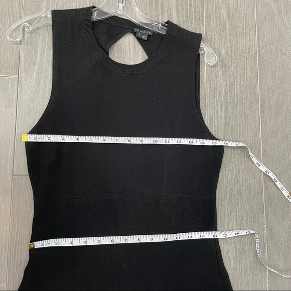 Theory Prosecco Maysen Knit Sleeveless Cutout Back Dress Black Retail $345 L - Picture 14 of 14